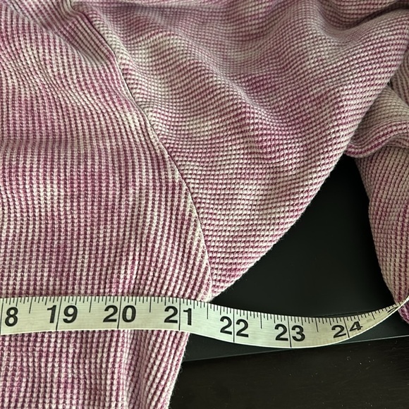 Anthropologie Pilcro Washed Waffle Top Raspberry Shirt Puff Sleeve Boho Sz S - Picture 10 of 11